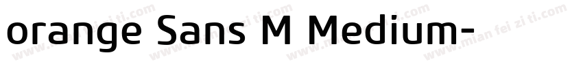 orange Sans M Medium字体转换